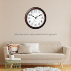 Wall Clock, 9 Inch Silent Wall Clocks Battery Operated, Decorative Clocks - Image 6