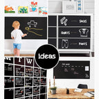 Extra Large Chalkboard Peel and Stick Paper 9 Feet roll + Color Chalk Included - Image 3