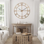 Large Wall Clock for Living Room Decor–48 Inch Silent Non-Ticking Modern - Image 2