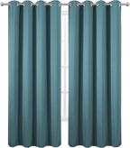 LEMOMO Blackout Curtains 66 x 95 inch/Sea Teal Curtains Set of 2 Panels/Thermal - Image 2