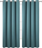 LEMOMO Sea Teal Thermal Blackout Curtains/52 x 108 Inch/Set of 2 Panels Room - Image 2
