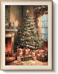 VIYYIEA Winter Framed Wall Art for Living Room, Christmas Tree Canvas Prints by VIYYIEAART