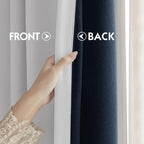 FMFUNCTEX 100% White Blackout Curtains - Image 7