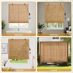 Natural Bamboo Blinds for Interior Windows 36 Wide - Image 6