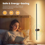 NIORSUN 35.4 Inch Battery Operated Wall Sconce Set of 2, 10 Colors Dimmable - Image 7