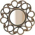 Retro Gold Mirrors for Wall Pack of 3. Round Mirrors. Decorative Mirrors.Small - Image 3