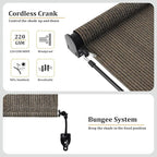 Shade&Beyond Outdoor Roller Shades 4' W x 8' H Cordless Patio Roll Up Blinds - Image 5