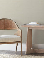 York Wallcoverings Natural Sisal White Peel and Stick Grasscloth Wallpaper - Image 3