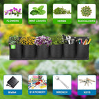6 Pockets Hanging Planters for Outdoor Plants, One Pack Wall Planter Vertical - Image 3