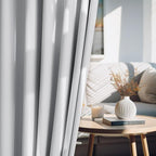 FMFUNCTEX 100% White Blackout Curtains - Image 6