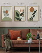 PHOPAGO Boho Plant Wall Art Green Botanical Bohemain Framed Wall Printing - Image 7