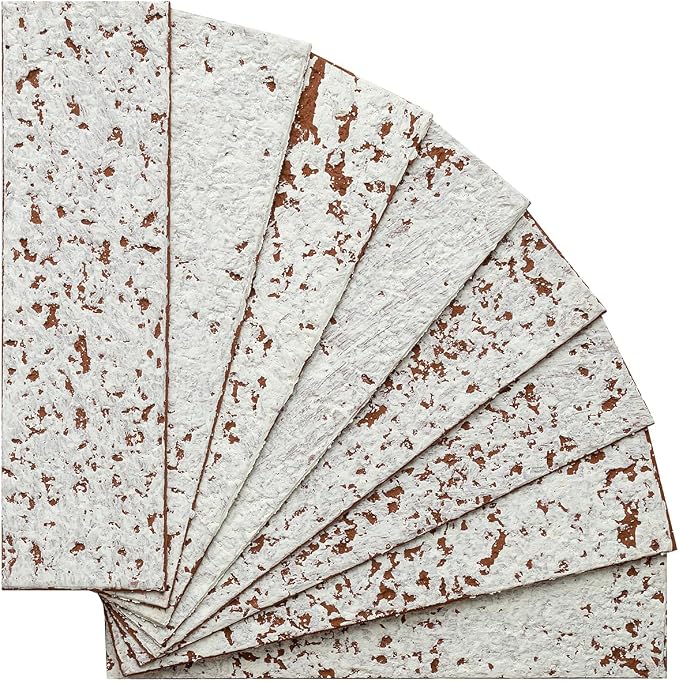 100 Whitewash Red Faux Brick Wall Tiles, 3D Thin Brick Veneers - Image 3
