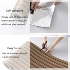 Peel and Stick PVC Slat Wall Panels, Wood Grain Self-Adhesive Soundproof - Image 6