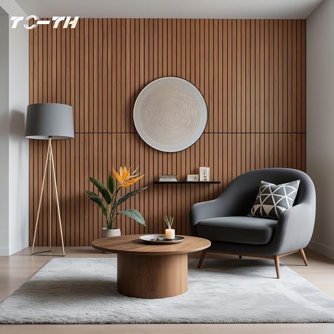 TO-TH Wood-Look Acoustic Wall Panels, 10 Pack 47.2” x 23.6” Acoustic Panels - Image 5