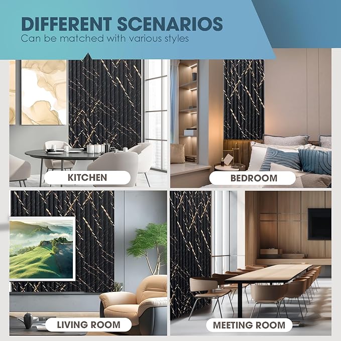 OUZUGIE WPC Acoustic Slat Wall Paneling, Living Room, TV Background, Study Room - Image 7