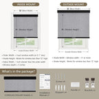 SUNOFF Cordless Blackout Roller Shades Blinds - Image 2