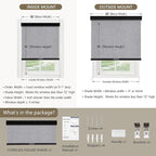 SUNOFF Cordless Blackout Roller Shades Blinds - Image 2