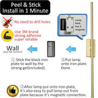 Set of 2 Battery Powered Linear Tube Rechargeable Gold Wall Sconce, Modern - Image 2