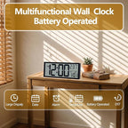 Maxstar Large Digital Wall Clock, Desktop/Wall Mounted - Image 2