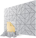 12-Pack Acoustic Panels, Peel & Stick Sound Proof Foam Panels by Lebenforce