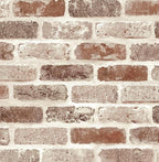 NextWall Washed Faux Brick Peel and Stick Wallpaper by NextWall