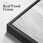 Framed Black and White Abstract Canvas Wall Art, Modern Art Prints Paintings - Image 6