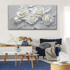 Suconvng Large Wall Art For Living Room Floral Canvas Art Wall Decorations - Image 2