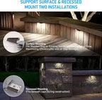 LEONLITE 8-Pack 4 Inch LED Hardscape Lighting, Update Retaining Wall Lights - Image 3