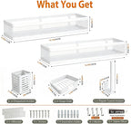 PUSDON 5-in-1 16.5" Extra Long Slim Wall Mount Wrapped Mesh Kitchen Organizer & - Image 3