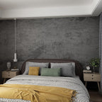 3yecao 48"×197" Extra Wide Thick Dark Blue Grey Concrete Wallpaper Peel and - Image 6
