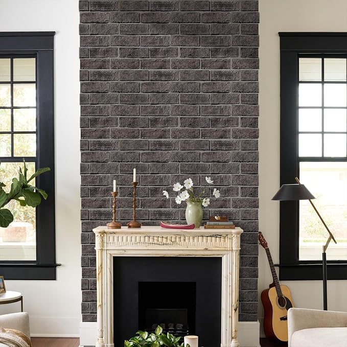 Commomy 3D Faux Brick Wallpaper Wall Tiles - Image 2