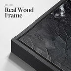 Extra Large Framed Red Black and White Abstract Wall Art - Image 5