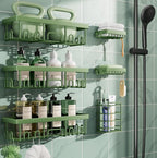 Veken Rustproof & Waterproof Shower Caddy 6-Pack, No Drilling Adhesive Shelves by Veken