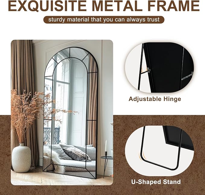 Wall Mirror, Full Length Floor, Window Pane - Image 4