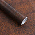 Dimoon 78.7"x17.7"Peel and Stick Wood Wallpaper Red Brown Wood Paper Red Dark by DIYYOURMOON