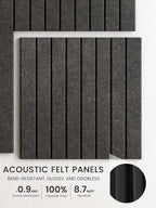 Bumusty Large Cork Board Alternative-48 x 36" Felt Bulletin Board Tiles - Image 3