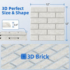 12 Pack Acoustic Panels with Self Adhesive, Soundproof Wall Panels, Brick Sound - Image 6