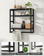 Galood Over The Toilet Storage Bathroom Shelves Wall Mounted 3 Tier Space Saver - Image 3