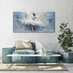 AIYISU Abstract Ballet Dancer Canvas Wall Art White Ballet Girl Dancer Wall - Image 4