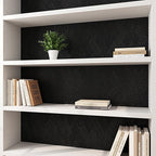 Decotalk 30"x120" Textured Peel and Stick Wallpaper Black Geometric - Image 4