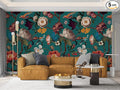 Zeeko Floral Wall Mural Peel and Stick Wallpaper 148" W x 98" H Removable Large by Zeeko