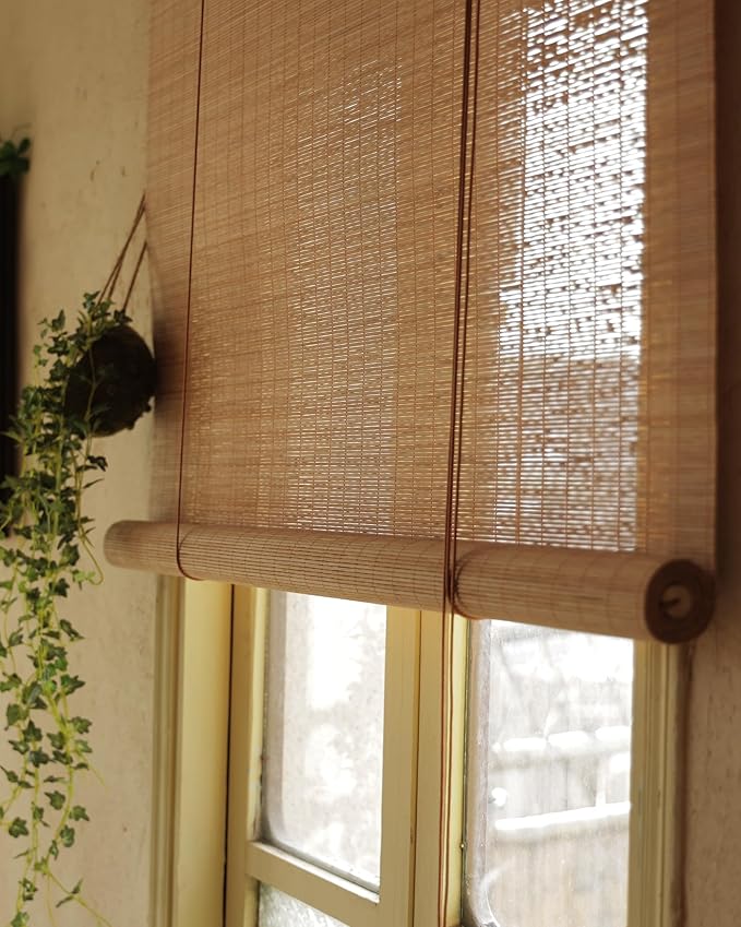 48" Wx72 H Bamboo Blinds Roller Shades by Erfolkerz