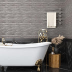 VEELIKE Lustre Brown Grasscloth Peel and Stick Wallpaper Textured Grasscloth - Image 4