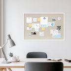 DAHAPYBOO Cork Board with Linen White 2Pack, Bulletin Board 36"x24" Hanging - Image 3