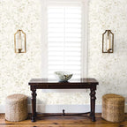 Ismoon Peel and Stick Wallpaper Floral Vintage Stick on Wall Paper Beige French - Image 8