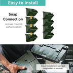 LaLaGreen Vertical Garden Planter – 24 Pack 13 Inch Dark Green Hanging Pots - Image 3