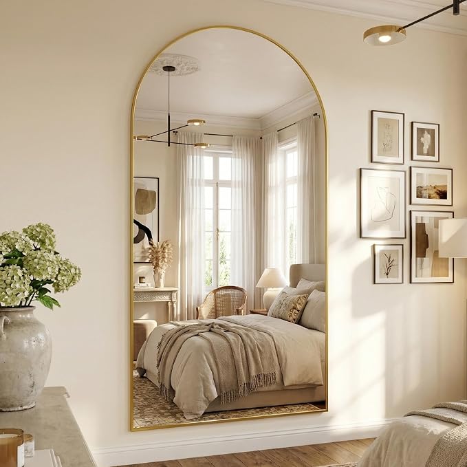 Suidia 88"x44" Arched Full Length Mirror - Image 3