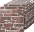 3D Wall Panels Peel and Stick in Red White Stone, Faux Brick Wall Panels by Greymond