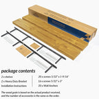 Rusitc Floating Shelves 60 inch Long 8 "deep Set of 2, Heavy Duty Wood Wall - Image 7