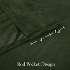 NICETOWN Green Velvet Curtains 108 inches - Image 9